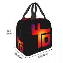 Indochine Insulated Lunch Bag for Women Men Reusable Rock New Wave Warm Cooler Thermal Lunch Box Office Picnic Travel Food Tote