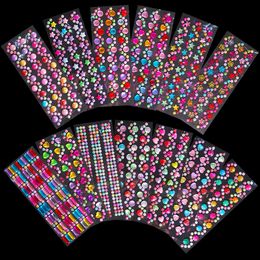 Rhinestone Stickers Multi Shape Mix Acrylic Crystal 3D Self-Adhesive Scrapbooking Stickers 1pcs