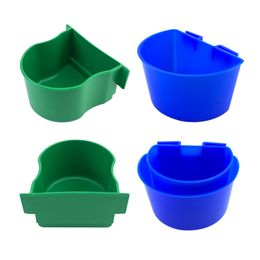 New Pet Bird Accessories Parrot Cage Food Feeder Small Animal Supplies Feeding Bowl Hummingbird Water Dispenser Green And Blue