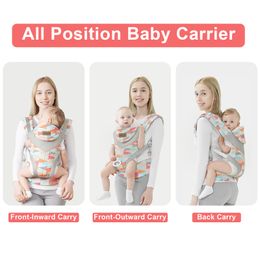 3-in-1 Baby Carrier Newborn Hip Seat Kangaroo Bag Infants Front and Back Backpack, 7 - 40 lbs, 3 - 18 Months Baby Accessories