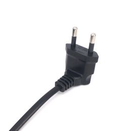 Eu Korea 2 Prong 4.8mm Pin Right Angled To IEC320 C7 Power Lead Cable for TV LED Samsung Philips Sony AC Firgure 8 Adapter Cord
