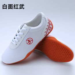 Canvas Breathable Tai Chi Shoes Free Flexible Kung Fu Wushu Shoes Martial Arts Sneaker Sports Training Footwear