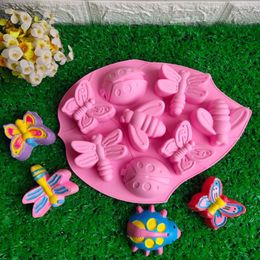 Baking Tools Insect/Bee/ Butterfly Shape Cake Mould Silicone Mould Candy Jelly Chocolate Mould Cake Decorator