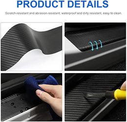 For Ford RAPTOR door threshold plate door entry guard door sills door sill scuff plate red