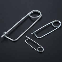 10/5/1Pcs Steel Brooch Shape Cotter Safety Pins Spring Pin Quick Lock Brooch Locking Fastener for Farm Lawn Garden Hitch 9 Sizes