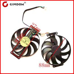 Cooling FDC10H12S9C T129215BU 97x27mm RTX 2060 SUPER 2070 GTX1660 Ti For ASUS GTX 1660 1660Ti DUAL EVO OC RTX2060 Graphics Card Fan