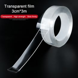 1/3/5M Nano Tape Strong Double Face Tape Transparent NoTrace Reusable Waterproof Adhesive Tape Cleanable Home Improvement