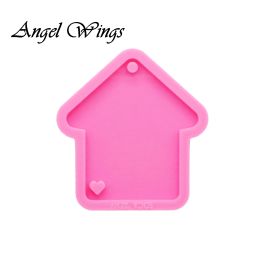 Shiny House Mould keychain Mould epoxy resin mould handmade DIY Jewellery Making DY0112