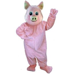 Mascot Costumes Mascot Costumes Foam Cute Pink Pig Cartoon Plush Christmas Fancy Dress Halloween Mascot Costume YQQH