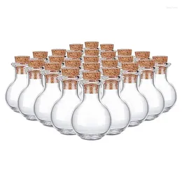 Storage Bottles Wishing Bottle 10 Pcs Mini Glass With Wooden Cork Message For Wedding Favors Tiny Jars Home Accessories