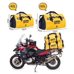 Motorcycle Travel Dry Bag Waterproof Duffle Bag OSAH DRYPAK Moto 25L/40L/60L Motorbike Motocross Motorcycle Rear Seat Tail Bag