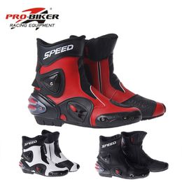 PRO-BIKER SPEED BIKERS Motorcycle Boots Racing Touring Motocross Off-Road Riding Boots Motorbike Racing Boots Mid-Calf Shoes