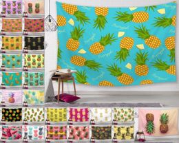 Pineapple Series Wall Tapestries Digital Printed Pineapple Beach Towels Bath Towel Home Decor Tablecloth Outdoor Pads 150130cm5330729