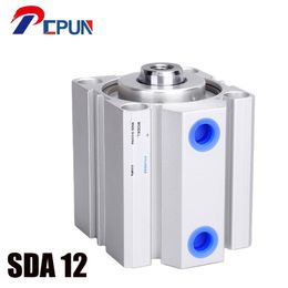 SDA series Pneumatic Compact air Cylinder 12mm Bore to 5 10 15 20 25 30 35 40 45 50mm Stroke