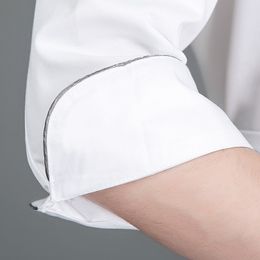 Chef Clothes Short-sleeved Men's Women's Bakeries Western Restaurant Cake Room Uniform Hotel Plus Size Jacket Workwear H2018