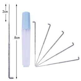 5PCS Thick Medium Fine Needle Practical Felting Needles Pin Tool Wooden Handle Sewing Wool Pins Knitting Craft Kits for Children