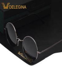 Vintage Unisex Round Polarised Sunglasses Small circle lens Polar Sunglases Driving Shades2173121
