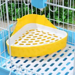 Small Animals Cat Litter Corner Tray Rabbit Cavy Hamster Pig Cat Pee Training Potty Pet Puppy Toilet Mini Cute Portable Pet Box