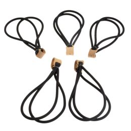 5/1 Pc Black Hunting Catapult Strong Powerful Elastic Rubber Band For Slingshot Catapult Hunting Sling With Leather Pouches