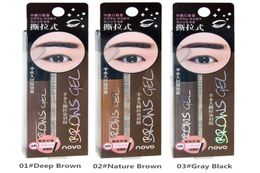 Eye Brow Tattoo Tint Waterproof Longlasting Peel Off Dye Eyebrow Gel Cream Mascara Make Up Pen Korean Cosmetics NOVO Eye Makeup1490076