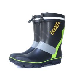 Men's Steel Nail-soled Rainboots Rubber Fishing Boots Anti-skid Gumboots Fashionable Snowshoes Rubber Shoes