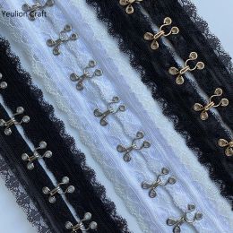 YeulionCraft Lace Pair Buckle Webbing Material DIY Hand Sewing Garment Wedding Corset Straps Trim Lace Accessories