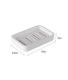 New Bathroom Soaps Dish Plate Case Home Shower Travel Hiking Plastic Soap Holder Container Non Slip Soap Boxes Rack Dispenser DBC 7302316