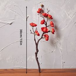 Artificial Plum Cherry Blossoms Silk Flores Sakura Flowers Branches Home Table Decor Diy Holiday Wedding Home Decorations