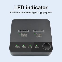 Stations USB 3.1 M.2 SATA DualBay SSD Enclosure Dock Station Reader Clone SATA Solid Drive Offline State