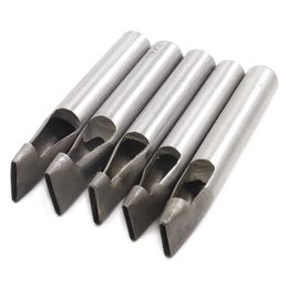 2mm*3/4/5/6/7/8/9/10/11/12mm DIY Drilling Bit Leather Craft Puncher Flat Hole Punch Maker Cutter Chisel Tool Set