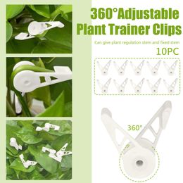 10pcs 360 Degrees Plant Branch Benders Adjustable Plant Supports Ixed Clips Planter Holder Tools Garden Supplies Plant Bender