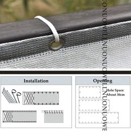 90x180/270/360cm Top Grade HDPE Anti-UV Sunshade Net Home Windows Balcony Safety Fence Net Garden Plant Covers Sun Shade Sails