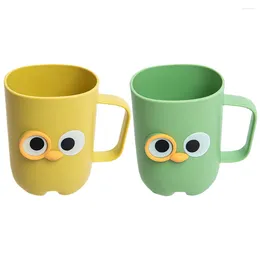 Mugs 2 Pcs Toothpaste Holder Toothbrush Holders For Bathroom Cups Pp Child Mouthwash Container