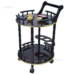 Canteen Restaurant Hotel Trolleys Coffee Shop Club Bar Cart Dining Storage Kitchen Islands Small Apartment Wine-bottle Holders