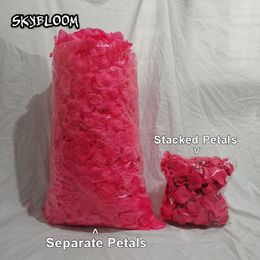 Tessuti non tessuti 500G Big Rose Petals Wedding Petale de Rose Mariage Party CERIMONY ARTICIFICIAL Flower Petals 7000pcs/Lot KB20