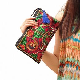 luxury Design Frs Clutches Pouch Fi Women Wallet Wrist Handbag Lady Vintage Envelope Phe Purse Card Holders Pocket 00HA#