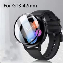 GT3 Protective Film Cover For Huawei Watch GT 3 GT3 Pro 42mm 46mm Smart Watch Screen Protector Soft Curved Edge Full Cover