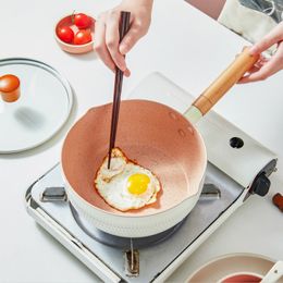 Kitchen Cooking Pot Maifan Stone Non-Stick Cook Noodles Hot Milk Soup Pots Japanese-Style Snow Pan Cooker Universal Cookware