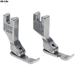 One Or 2pcs Industrial Sewing Machine Flatcar Unilateral Presser Foot Steel-Sided Zipper Foot P36LN / P36N Presser Foot