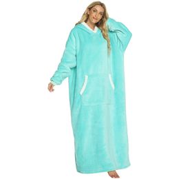 2022 Super Long Hooded Blanket with Sleeves Winter Oversized Hoodies Sweatshirt Women Men Pullover Fleece Giant TV Blanket 150cm