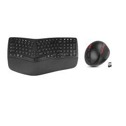 Combos RGB Bluetooth backlit wireless ergonomic keyboard and rgonomic Wireless Vertical Mouse for mobile PC tablet gaming gamer