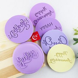MR&MRS Lover Anniversary Biscuit Mould Acrylic Fondant Cookie Stamp Embossed Mould Chocolate Stencil Baking Cake Decorating Tool