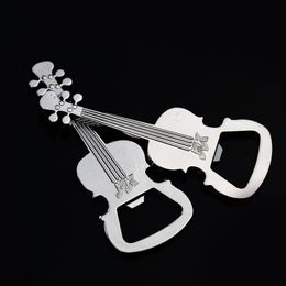 1PC Music Lover Guitar Shape Bottle Opener Tools Pendant Keyring Beer Corkscrew Bar Drinking Accessories Kitchen Party Supplies