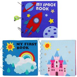 Handmade DIY Felt Book Soft Nonwoven Cloth Quiet Toys For Kids Early Learning Educational DIY Package Mom Sewing Gift for Baby