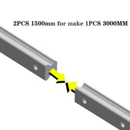 CNC Linear Guides 2 pcs 2000-4000mm linear rails HGR20 HGR25 docked rail + 4 pcs HGH25CA HGH20CA slides carriages Grease nipple