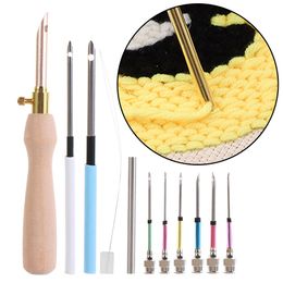 All Models Embroidery Stitch Punch Needle Tool Poking Knitting Cross Stitch DIY Craft Sewing Accessories with Changeable Head