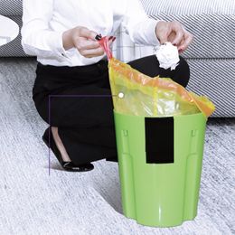 100pcs/Lot Portable Garbage Storage Bag Home Kitchen Quality Plastic Drawstring Trash Bag High-capacity Stringing Type Waste Bag