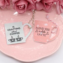 KSCRAFT Coffee Mug Shaker Tags Transparent Clear Silicone Stamp Cutting Dies Set for DIY scrapbooking/photo album Decorative