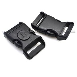 2pcs 15.8mm 20mm 25.6mm Plastic Black Curved Buckle w/Lock Belt buckle for Paracord Bracelet Side Release Buckles