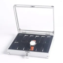 Watch Boxes 12 Girds Box Collection Display Gift Showcase Storage